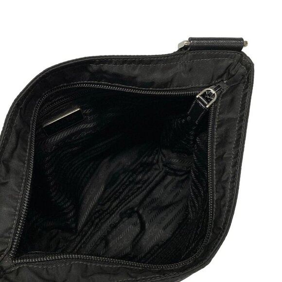 Auth PRADA - VA0563 Black Nylon Shoulder Bag - Picture 7 of 12